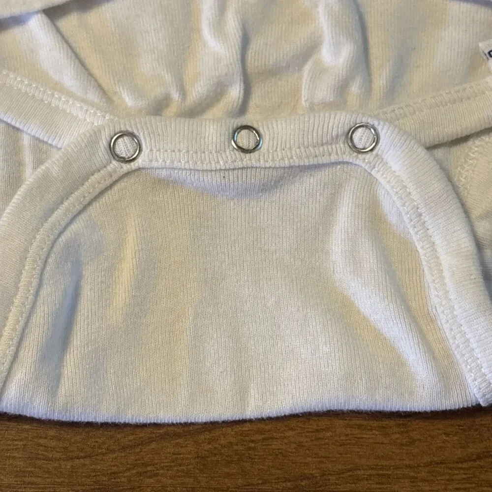 Gerber Toddler White One Piece Snap Bottom T-shirt Size 24 Months